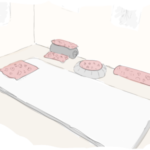 Illustration de l'intérieur de la salle de Shiatsu