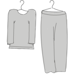 Illustration d'un exemple de vêtements à porter lors d'une séance de Shiatsu